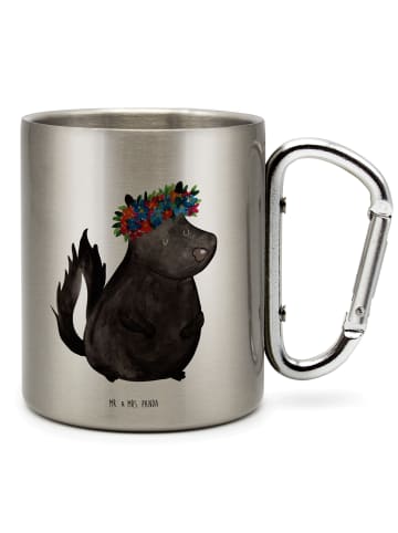 Mr. & Mrs. Panda Tasse Stinktier  ohne Spruch in Silber