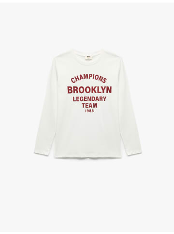 KOTON TSHIRT LS in Ekru