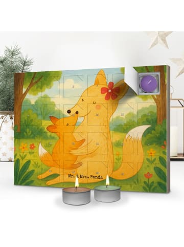 Mr. & Mrs. Panda Adventskalender Fuchs Mama Design ohne Spruch in Weiß