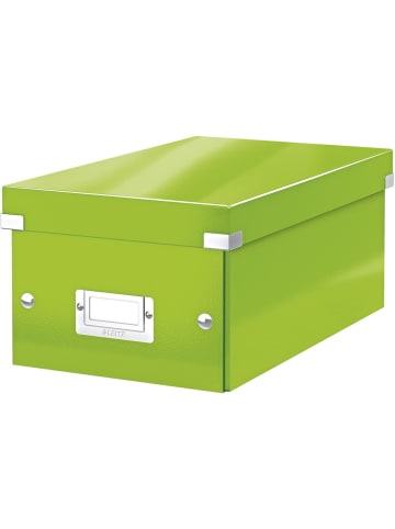 Leitz Ablagebox Click & Store Wow DVD Graukarton grün