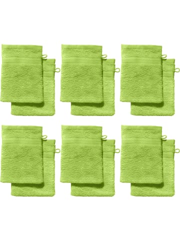 REDBEST Frottier Waschhandschuh 12er-Pack Chicago in apfelgrün