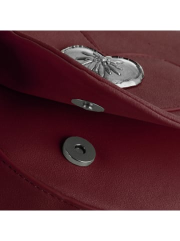 tectake Schicke Trachtenhandtasche in Wildlederoptik, rot