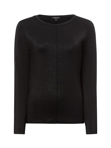 Marie Lund Langarmshirt mit Rundhalsausschnitt in schwarz