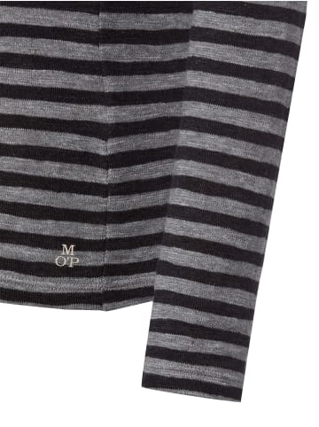 Marc O'Polo Langarmshirt in anthrazit schwarz - 0007