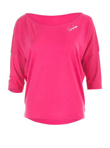 Winshape Ultra leichtes Modal-3/4-Arm Shirt MCS001 in deep pink