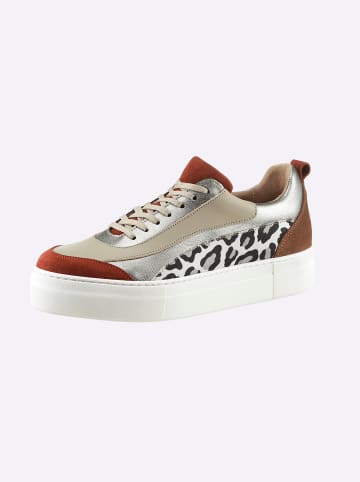 Heine Sneaker in dunkelrot-bunt