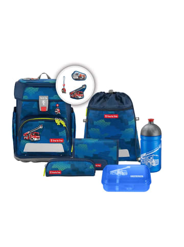 Step by Step Grundschulranzen-Set CLOUD Fire Engine Brandon 7-tlg. in Blau