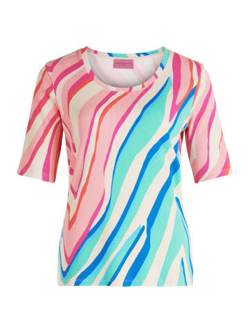 Betty Barclay Basic Shirt mit Rippenstruktur in Mint/Rosé