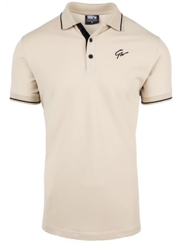 Gorilla Wear Polo - Delano - Beige/Schwarz