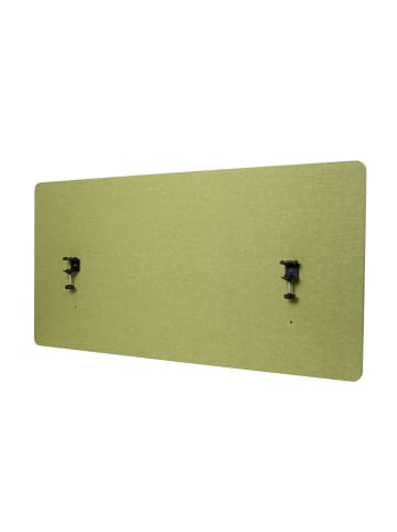 MCW Akustik-Tischtrennwand G75, 60x120cm grün