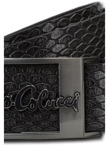 Carlo Colucci Ledergürtel Celi in Schwarz