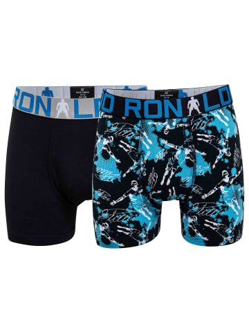 CR7 Boxershort 2er Pack in Schwarz/Blau