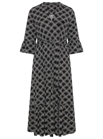 Laura Scott Maxikleid in schwarz-gemustert