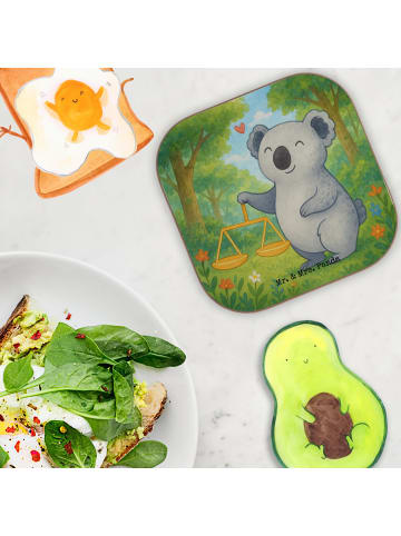 Mr. & Mrs. Panda Kaffeeuntersetzer Waage Astrologie Design ohne ... in Weiß