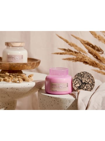 Beliani Kerze DELIGHT BLISS in Rosa - (W) 10 x (H) 10 x (L) 10 cm