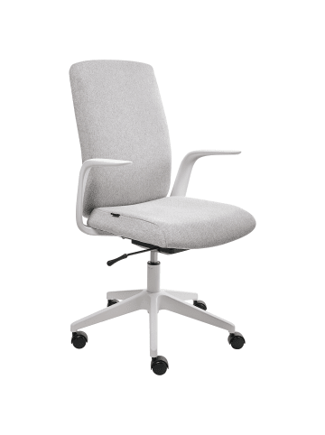 Beliani Bürostuhl CAPTAIN in Grau/Weiß - (W) 62 x (H) 100 x (L) 58 cm