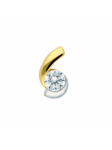 Adeliás Damen 333 Gold Anhänger mit Zirkonia in gold