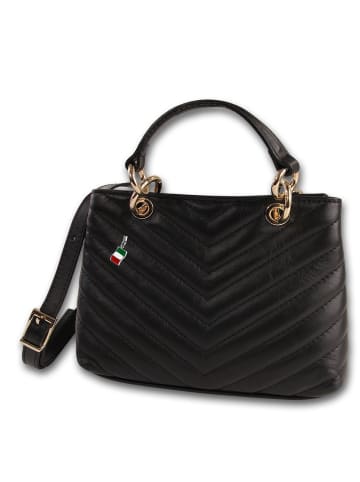 Florence Leder Umhängetasche Florence Tasche schwarz ca. 20cm