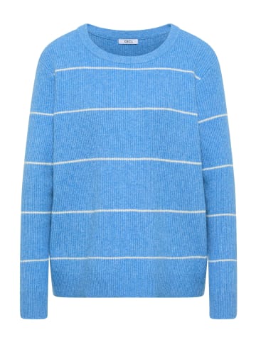 Cecil CECIL Bluse TOS Cosy Structure Stripe in Fountain Blue Melange