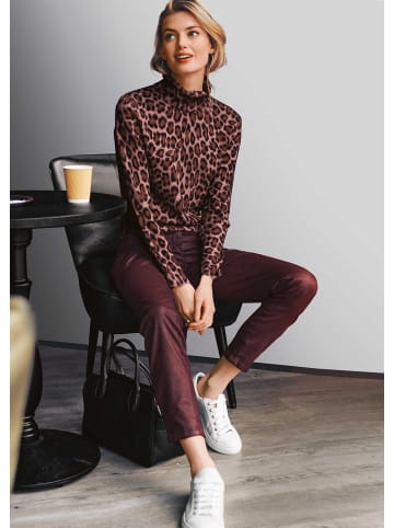 MADELEINE Beschichtete Skinny-Jeans in dunkelrot