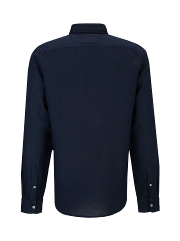 19v69 Italia Leinenhemd Rolfo in blau