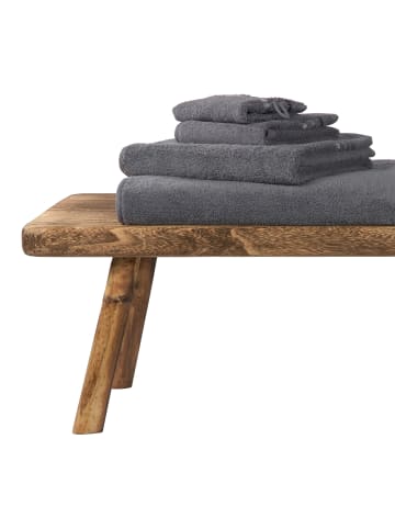 Schiesser Waschhandschuh Skyline Color im 5er Set in Dunkelgrau
