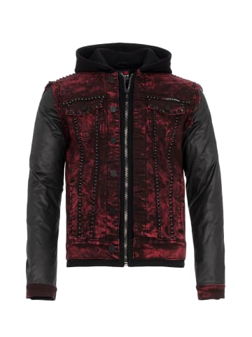 Cipo & Baxx Freizeitjacke in BURGUNDY