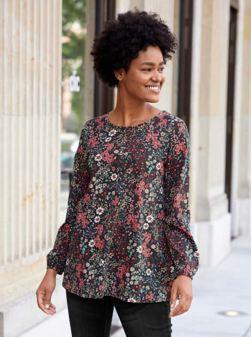 WITT WEIDEN Druck-Shirt in schwarz-rot-bedruckt