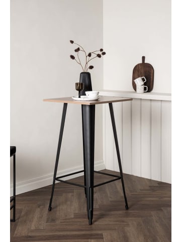 ebuy24 Bartisch Tempe Nussbaum Dekor 60 x 60 cm