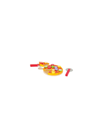 Small Foot Design Kinderküche Pizza-Set, mit Klett-Belägen und Pizzaschneider, ab 3 Jahre