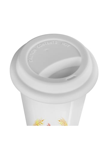 Mr. & Mrs. Panda Thermobecher To Go Huhn Stolz mit Spruch in Weiß