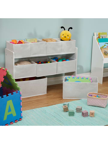 relaxdays Kinderregal in Weiß - (B)92 x (H)60 x (T)30 cm