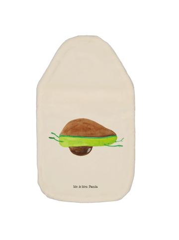Mr. & Mrs. Panda Wärmflasche Avocado Yoga ohne Spruch in Weiß