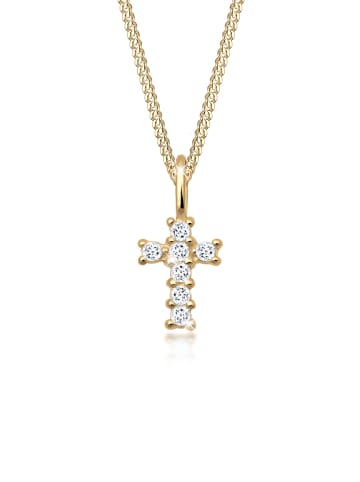 Elli Halskette 585 Gelbgold Kreuz in Gold