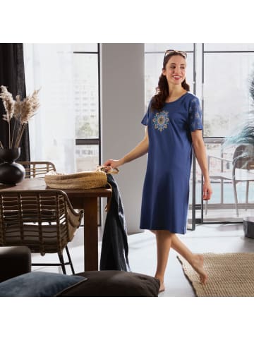 Erwin Müller Single-Jersey Nachthemd in marine