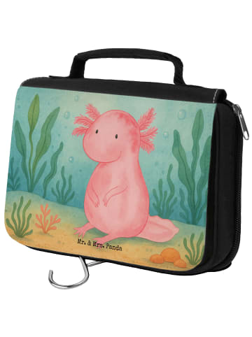 Mr. & Mrs. Panda Schminktasche Axolotl Niedlich Design ohne Spruch in Weiß