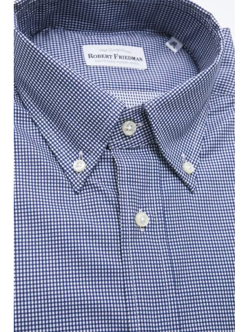 ROBERT FRIEDMAN Blau Baumwolle Herren Hemd