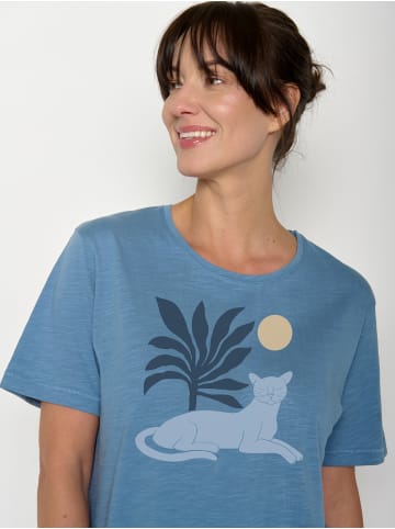 GreenBomb Nova Panther Leaves in Glacier Blue