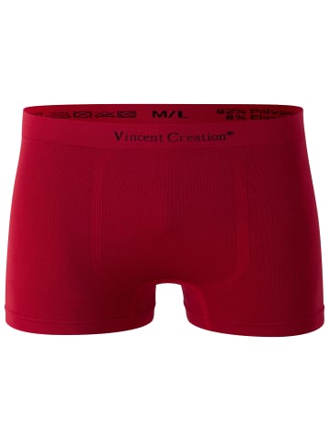 Vincent Creation® Boxershorts 12er Pack, Microfaser - Seamless in schw/riored/grau/dunkelblau