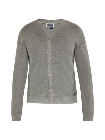DreiMaster Herren Cardigan in Grau Melange