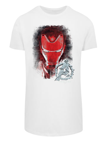 F4NT4STIC Long Cut T-Shirt Marvel Endgame Iron Man Brushed in weiß