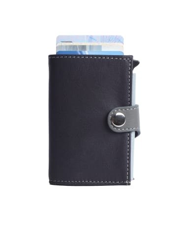 Margelisch Kreditkarten-Minibörse noonyu single leather in dark purple