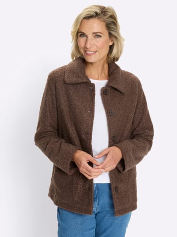 Sieh an! Boucléjacke in schoko