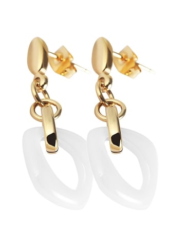 Adeliás Damen Ohrringe – Ohrstecker aus Edelstahl in gold