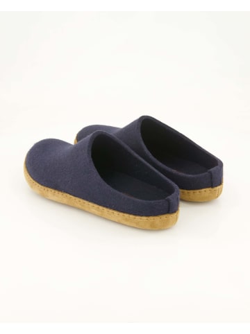 HAFLINGER Offene Hausschuhe in Blau