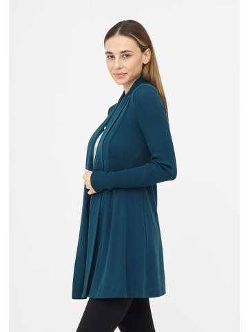 TOOCHE Pullover & Strickjacke "Azure Elegance Wrap" in petrol