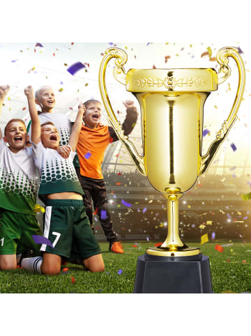 relaxdays 12x Pokal in Mehrfarbig