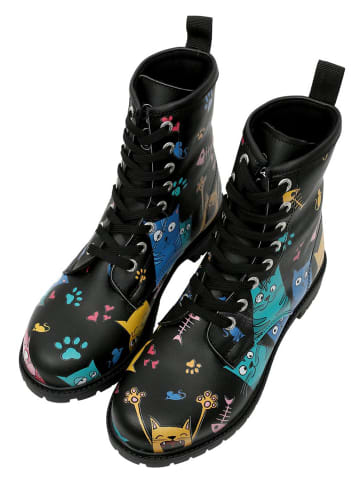 Dogo Longe Boots - Cat Lovers BLACK 41 in Schwarz