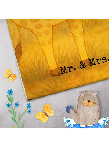 Mr. & Mrs. Panda Gästehandtücher Giraffe Kind Design ohne Spruch in Weiß