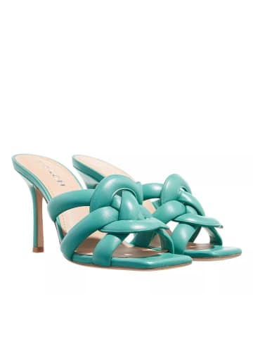 Coach Kellie Leather Sandal Bright Green in green